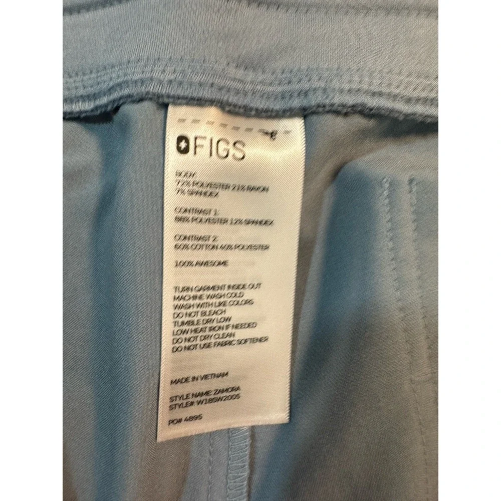 FIGS Technical Women Catarina Top M & Zamora Jogger Pants‎ L Navy & Blue Scrubs